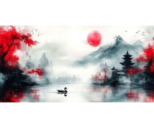 5D Diamond Painting Pintura Con Tinta Diamond Painting Adultos, Pintura Diamante MontañA Punto de Cruz Diamante DIY Manualidades Adultos Principiante para Decoracion Hogar Pared 100x200cm -bby2603QF