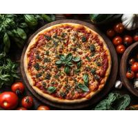 5D Diamond Painting Pizza, Kit Completo de Pintura Diamante 5D Fruta, Diamond Art Kit DIY Punto de Cruz Cristal Cuadro de Diamantes para Adultos principiante, para Decoración del Hogar 50x70cm T0U-835