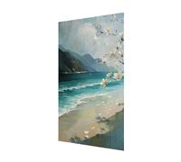 5D Diamond Painting Playa Diamond Painting Niños, DIY Dibujos con Diamantes Flor Pintura de Diamante Kit Manualidades Adultos, 100x50cm Punto de Cruz Diamante Lienzo, Decoración Pared Regalo X2-1013