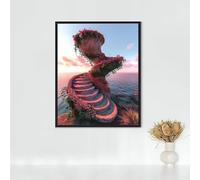 5D Diamond Painting Realismo Diamond Painting Adultos Estructura Molecular Pintura Diamante Bordado de Punto de Cruz Kits, DIY Cuadros Diamantes Cristal Juego De Artesanía, Regalos 30x40cm PJY9 Y-1