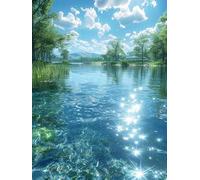 5D Diamond Painting RíO, Diamond Painting Adultos áRbol, DIY Manualidades Adultos, Dibujos con Diamantes Punto de Cruz Bordado Kit, Pintura Diamante pour Decoración Hogar, Regalo Mujer 30x40cm 4-8518