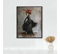 5D Diamond Painting Ropa Tradicional Diamond Painting Adultos Vestido Pintura Diamante Bordado de Punto de Cruz Kits, DIY Cuadros Diamantes Cristal Juego De Artesanía, Regalos 80x110CM PJY9 1-X