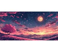 5D Diamond Painting SueñO Diamond Painting Adultos Paisaje Punto de Cruz Kit Completo DIY Manualidades Adultos Cuadro Diamantes Mosaico Punto de Cruz Niños, para Decoracion Otoño Casa 50x100cm F - 297