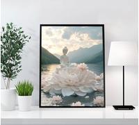 5D Diamond Painting Zen Diamond Painting Adultos Paisaje, DIY Pintura Diamante Manualidades Adultos y Niños, Kit Completo Cristal Pintura De Diamante, Para Decoración Hogar, Regalos 40x55cm 90Y-XT