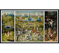 5D DIY Cuadro de diamantes,kit de pinturas con diamantes diy cristal para manualidades kit punto cruz,Tríptico del jardín de las delicias de Hieronymus Bosch Paintings