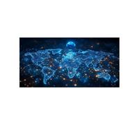 5D DIY Diamond Painting Adultos Mapa del mundo Pintura Diamante Pintar por Numeros Adultos Abstracto, Full Drill Kit Bordado Diamond Painting Manualidades Niños, Decoracion Hogar 140x70 CM 2509-2885