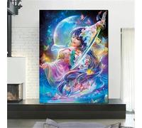 5D DIY Diamond Painting Kit Completo, 30x60cm Adultos Niños Pintura de Diamantes, Dibujos animados de princesas kit Punto de Cruz, Artes Pintura Diamante, para Hogar Decoración Navidad Regalos L-2411