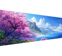 5D DIY Diamond Painting Kit Completo, Cerezo Kits de Pintura de Diamante 5D para Adultos, Kit di Pittura con Diamanti Punto de Cruz Painting, Paisaje Pintura Diamante, Decoración Pared Hogar 150x60cm