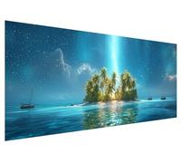 5D DIY Diamond Painting Kit Completo, Océano Kits de Pintura de Diamante 5D para Adultos, Árbol Pintura Diamante Punto de Cruz Painting, Kit di Pittura con Diamanti para Decoracion Hogar 150x60cm I-13