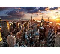 5D Diy Diamond Painting New York City Architecture Mosaico de diamantes Cuadrado completo Diamante redondo Diamante Bordado Punto de cruz -40x50cm