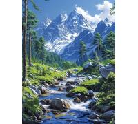 5D DIY Diamond Painting Paisaje, Diamond Painting Adultos áRbol, DIY Pintura de Diamante Manualidades Adultos, 5D Cuadrado Pintura Diamante, Manualidades para Decoración del Hogar, 50x70cm 5-2666