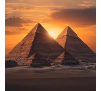 5D DIY Diamond Painting Sunset, Diamond Painting Adultos PiráMide, DIY Ronda Pintura Diamante Kits, Punto de Cruz Manualidades Adultos, 5D Cuadro Diamantes Kits, Decoracion Hogar, 50x50cm T-1183