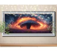 5D DIY Kit Pintura Diamante Tornado,Paisaje, Diamantes Cristal Punto de Cruz para Decoración Hogar, Diamond Painting Kit Completo, Puzzle Diamantes Manualidades para Adultos (50x100cm) 58Y-12096