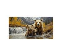 5D DIY Oso Diamond Painting Kit Completo, Animal Pintura Diamante para Manualidades Adultos 40 x 80cm, Cuadros Diamantes Punto de Cruz, Diamond Painting by Numbers Kit per Decoracion Hogar DZSH-5926