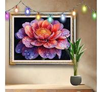 5D DIY Pintura de Diamante Paisaje,Kit Completo de Diamond Painting para Adultos y Niños,Flor Arte de Diamante con Taladro Completo,Bordado de Diamantes para Decoración del Hogar 133x100cm 58F-1129