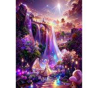 5D Fantasía del país las maravillas Diamond Painting Kit,diamond painting Manualidades Adultos,DIY Square Diamond Art Cristal Bordado Punto de Cruz Cuadro Diamante para Pared del Hogar 30x40 cm