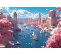 5D Flor Diamond Painting Adultos Kit, DIY Paisajes Pintura de Diamantes, Diamond Painting Niños Kit, Cristal Pintura De Diamante Manualidades a mano Para Decoración De Pared Del Hogar 100x120cm -37252