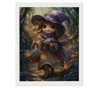 5D Forest Girls Diamond Painting, Diamond Painting Kit Completo, Manualidades Adultos DIY Cristal Pintura De Diamante Bordado de Punto de Cruz, Para Decoración De Pared Del Hogar Regalos 40x50cm O-653
