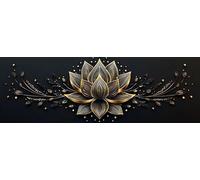 5D Grande Diamond Painting 100 x 300 cm, DIY Manualidades Adultos Pintura de Diamantes, Diamond Art Cuadros, Punto Cruz Bordado Cristal, Estrás, Manualidades Decoración, Lotus Amarillo TU0N-323