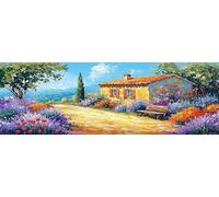 5D Grande Diamond Painting 25 x 75 cm, DIY Manualidades Adultos Pintura de Diamantes, Diamond Art Cuadros, Punto Cruz Bordado Cristal, Estrás, Manualidades Decoración, Cabaña Paisaje TU0N-164