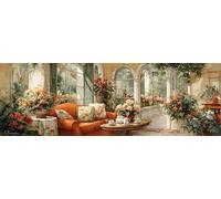 5D Grande Diamond Painting 30 x 90 cm, DIY Manualidades Adultos Pintura de Diamantes, Diamond Art Cuadros, Punto Cruz Bordado Cristal, Estrás, Manualidades Decoración, Cabaña Paisaje TU0N-101