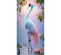 5D Grulla inmortal Diamond Painting, Diamonds Painting Kit Completo, Diamond Art Kit Manualidades Adultos DIY Cristal Pintura De Diamante, Paintings Para Decoración De Pared Del Hogar 90x180cm b-764