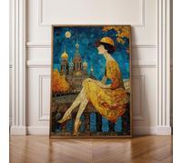 5D Hojas Mujer Diamond Painting, Diamond Painting Kit Completo, Manualidades Adultos DIY Cristal Pintura De Diamante Para, Paining Para Decor De Pared Del Hogar, Regalos 40 x 50 cm PjY2952 M-7