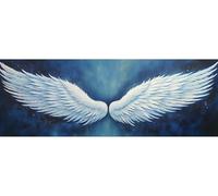 5D Kit Completo Pintura de Diamantes Alas Grande 5D Diamond Art Mosaico Artesanía Kit, 5D Diamond Painting Pedrería Diamond Painting Accesorios Kit para Regalo Decor Hogar 45x130 cm/18x51 Inch M-408