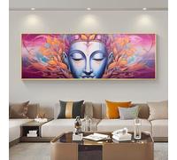 5D Kit Completo Pintura de Diamantes Buda Grande 5D Diamond Art Mosaico Artesanía Kit, 5D Diamond Painting Pedrería Diamond Painting Accesorios Kit para Regalo Decor Hogar 85x250 cm/34x99 Inch M-468