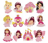 5D Kit de Pintura Diamond Painting para Niños, Dibujos Animados Unicornios Animales pintura de diamantes Stickers Kit, Mosaicos Dibujo de Diamantes Pegatinas para Niños y Adultos Principiantes