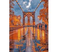 5D Moderno Diamond Painting Kit Completo, Pintura con Diamantes Paisajes, Pintar con Diamantes DIY, Manualidades Creativas Diamond, Punto de Cruz Para Decoración de Pared Hogar 60x80cm（PF-56147）