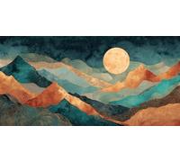 5D Montañas abstractas Diamond Painting, Diamonds Painting Kit Completo, Diamond Art Kit Manualidades Adultos DIY Cristal Pintura De Diamante, Paintings Para Decoración De Pared Del Hogar 30x60cm b-76