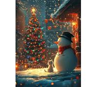 5D Paisajes Diamond Painting Adultos, Navidad Pintura de Diamante Adultos Kit, Bricolaje Diamond Art Manualidades Kits, Dibujo de Diamantes Kit Completo, para Decoración de Hogar, 80x100cm -2633