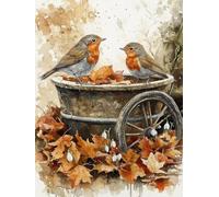 5D Pájaro Diamond Painting Adultos, Paisajes Pintura de Diamante Kit Completo, Diamond Painting Adultos Manualidades, DIY Pintura De Diamante Para Kit, Para Decoración De Pared Del Hogar 60x80cm -2702