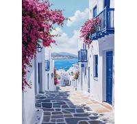 5D Pintura de Diamante Calle Diamond Painting Kits Adultos, Ciudad DIY Diamond Painting Bordado Punto de Cruz Kit Completo Adultos, Decoración De Pared Del Hogar, Regalos Mujeres 60x80cm, Model 344