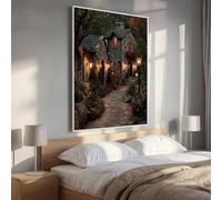 5D Pintura Diamante Adultos, Casa áRbol Diamond Painting Adultos Kit, Kit Pintura Diamante Niños, DIY Cristal Art Diamond Painting Para Navidad Decoración De Pared Del Hogar 100 x 135cm PjY458 3-N