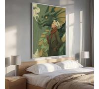 5D Pintura Diamante Adultos, DragóN Mujer Diamond Painting Adultos Kit, Kit Pintura Diamante Niños, DIY Cristal Art Diamond Painting Para Navidad Decoración De Pared Del Hogar 100x135cm PjY4612 Y-C