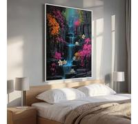 5D Pintura Diamante Adultos, Flor Caer Diamond Painting Adultos Kit, Kit Pintura Diamante Niños, DIY Cristal Art Diamond Painting Para Navidad Decoración De Pared Del Hogar 30 x 40cm PjY1588 D-0