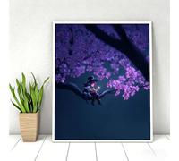 5D Pintura Diamante Adultos, Flor Perro Diamond Painting Adultos Kit, Pintura Diamante Niños, DIY Cristal Art Diamond Painting Kits Para Navidad Decoración De Pared Del Hogar 50x70cm PjY9306 5-F