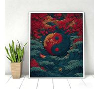 5D Pintura Diamante Adultos, Flores Flor Diamond Painting Adultos Kit, Pintura Diamante Niños, DIY Cristal Art Diamond Painting Kits Para Navidad Decoración De Pared Del Hogar 80 x 110cm PjY5300 M-7