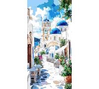 5D Pintura Diamante Adultos Grande, Ciudad costera Diamond Painting Adultos Kit, Kit Pintura Diamante Niños, DIY Cristal Diamond Painting Kits Completo Para Decoración De Pared Del Hogar 60x120cm b291