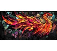 5D Pintura Diamante Adultos Grande, Phoenix Diamond Painting Adultos Kit, Kit Pintura Diamante Niños, DIY Cristal Diamond Painting Kits Completo Para Decor De Pared Del Hogar, Regalos 30x60cm b-258
