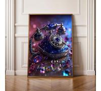 5D TeléFono Cristal Diamond Painting, Diamond Painting Kit Completo, Manualidades Adultos DIY Cristal Pintura De Diamante Para, Paining Para Decor De Pared Del Hogar, Regalos 90 x 120cm PjY6008 B-7