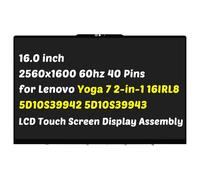 5D10S39942 5D10S39943 - Repuesto para Lenovo Yoga 7 2 en 1 16IRL8 tipo 82YN 16 pulgadas 2560x1600 60HZ 40 pines LCD pantalla táctil panel de montaje digitalizador (solo para 2560 x 1600)