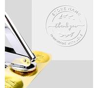 5DDIAMOND Sello de grabado personalizado para libros, crea tu propio sello casero con amor, agradecimiento, clásico, estampador, máquina de grabado, para direcciones, sobre de empresa, sello de cartas