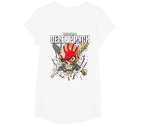 5FDP - Warhead Skull Camiseta, Niñas, Blanco, S
