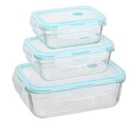 5five - 3 cajas rectangulares de cristal "clipeat