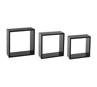 5five - 3 estantes murales Grandes fixy Cubo Negro