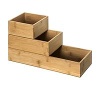 5five - 3 organizadores de bambú apilables