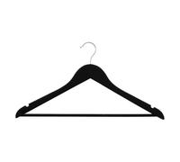 5five - 3 Perchas de Madera Negra Rubber